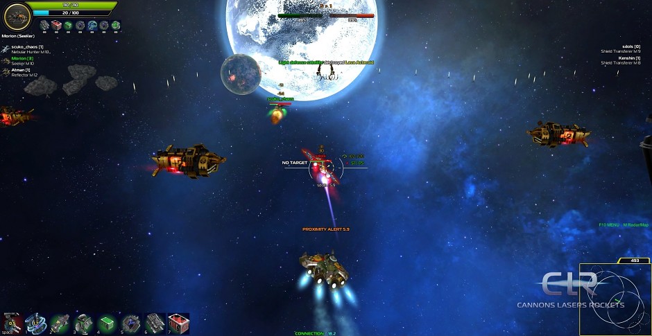 Cannons Lasers Rockets 
