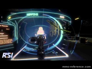 Vidéo Star Citizen - Essais d'armes dans le hangar